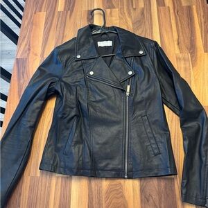 Z Supply Black Leather Jacket